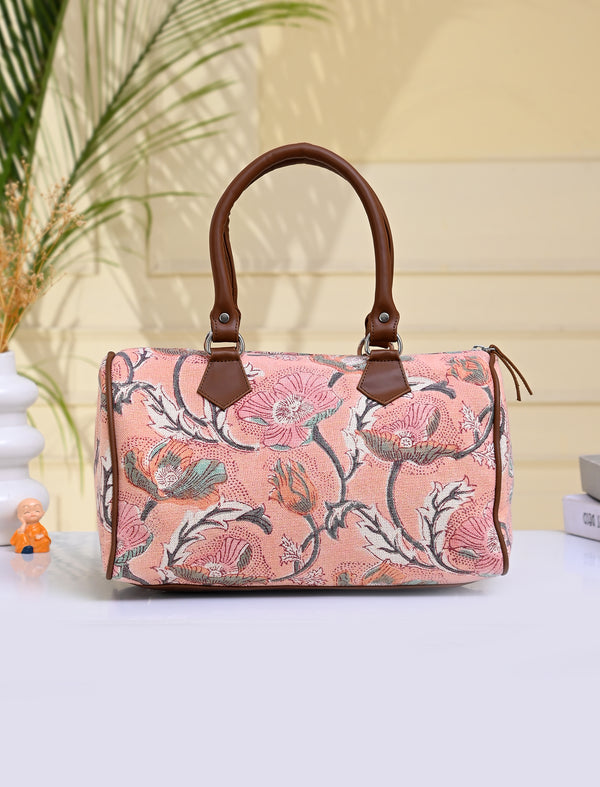 Block Printed Cotton Bag For Women