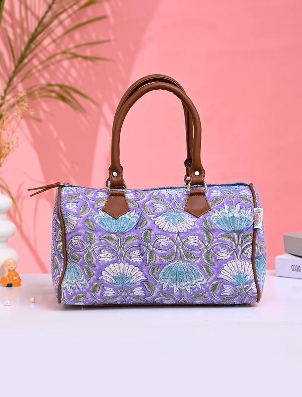 Block Printed Cotton Bag For Women