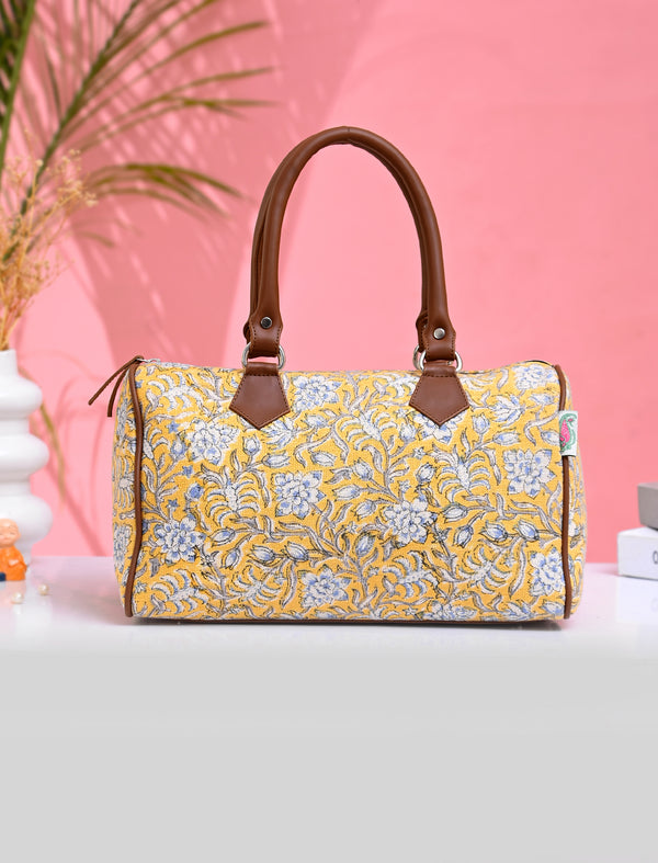 Block Printed Cotton Bag For Women