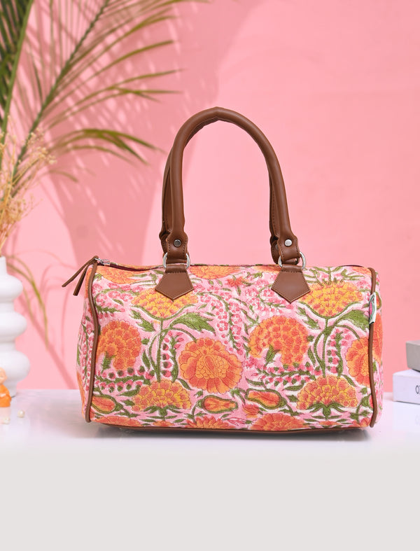 Block Printed Cotton Bag For Women