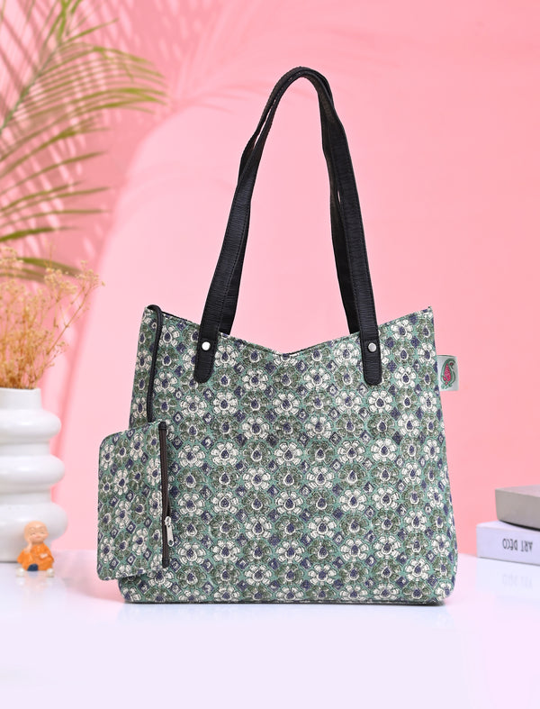 Block Printed Cotton Bag For Women