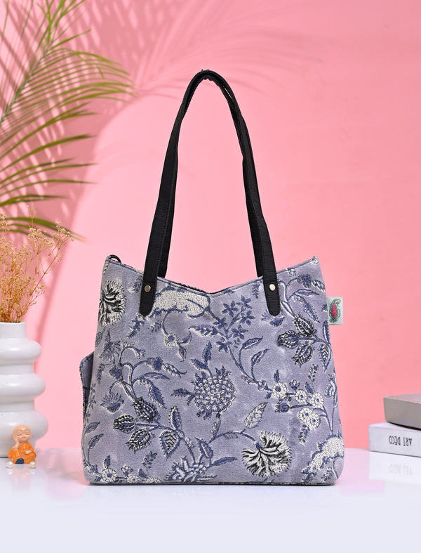 Block Printed Cotton Bag For Women