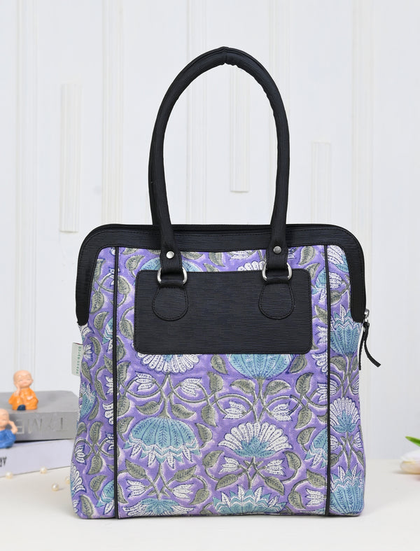 Block Printed Cotton Bag For Women