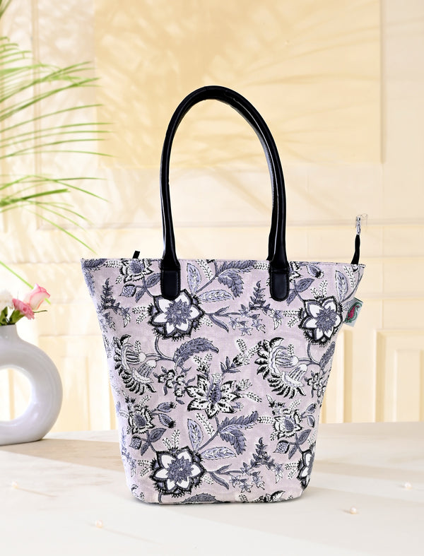 Block Printed Cotton Bag For Women