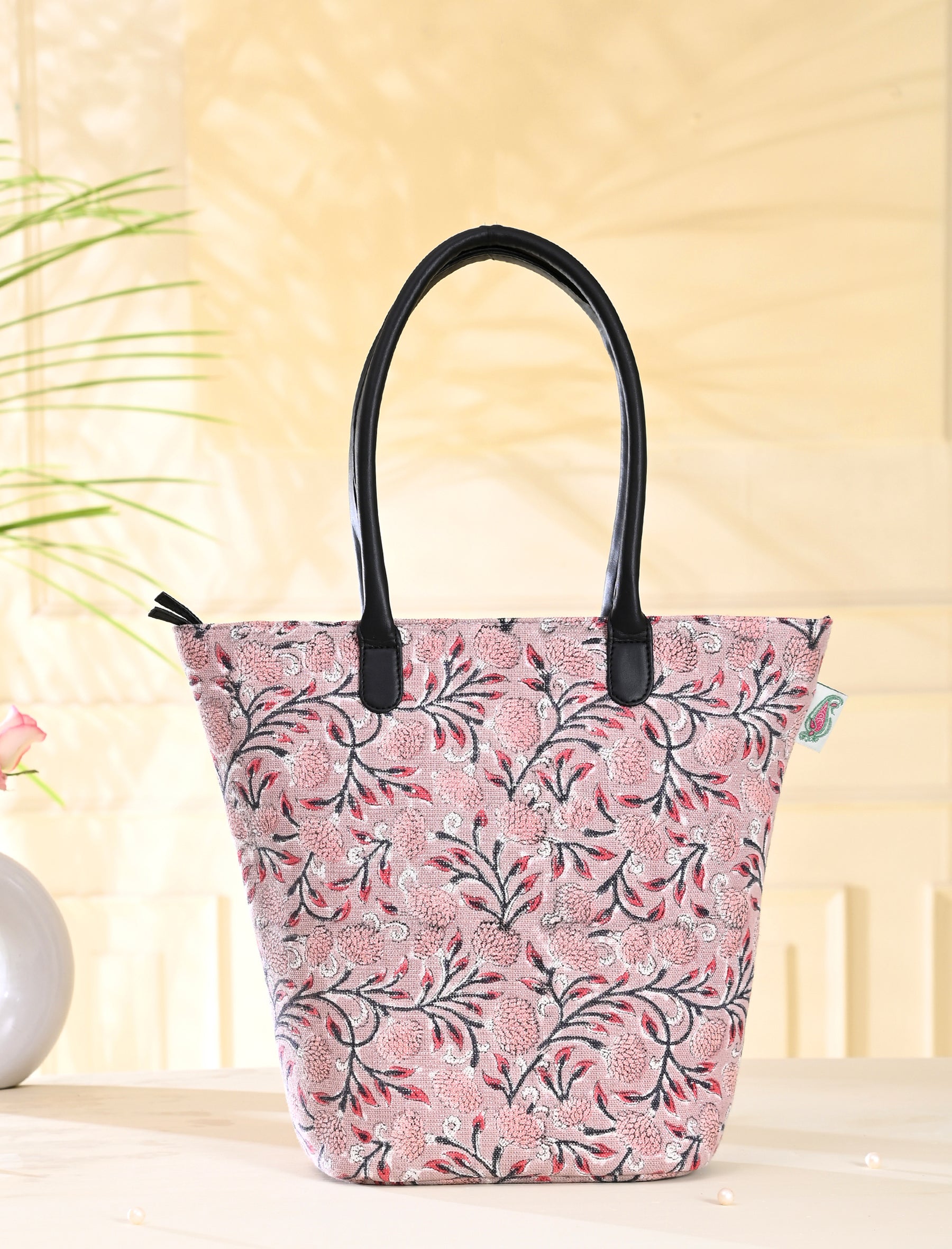 Block Printed Cotton Bag For Women