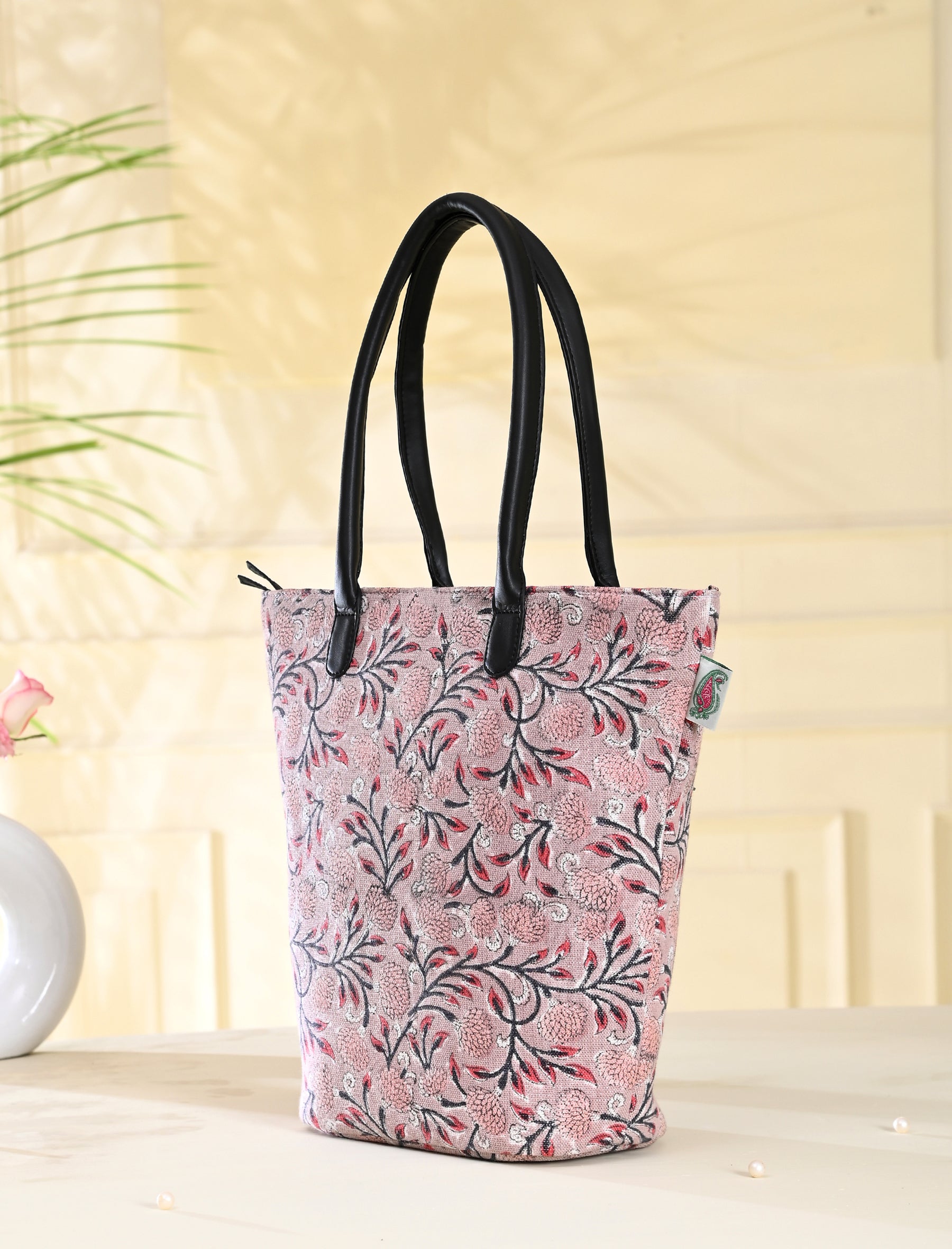 Block Printed Cotton Bag For Women