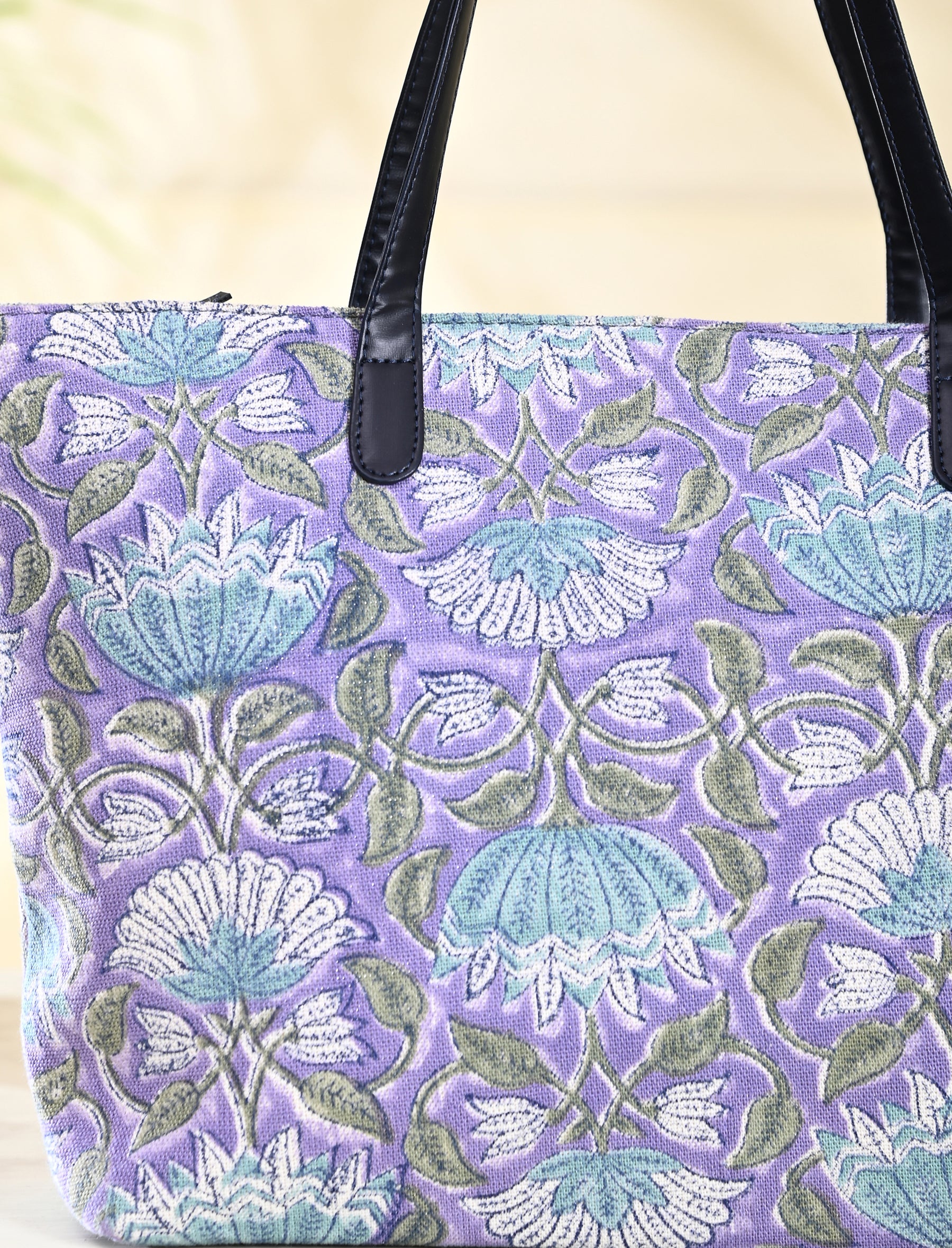 Block Printed Cotton Bag For Women