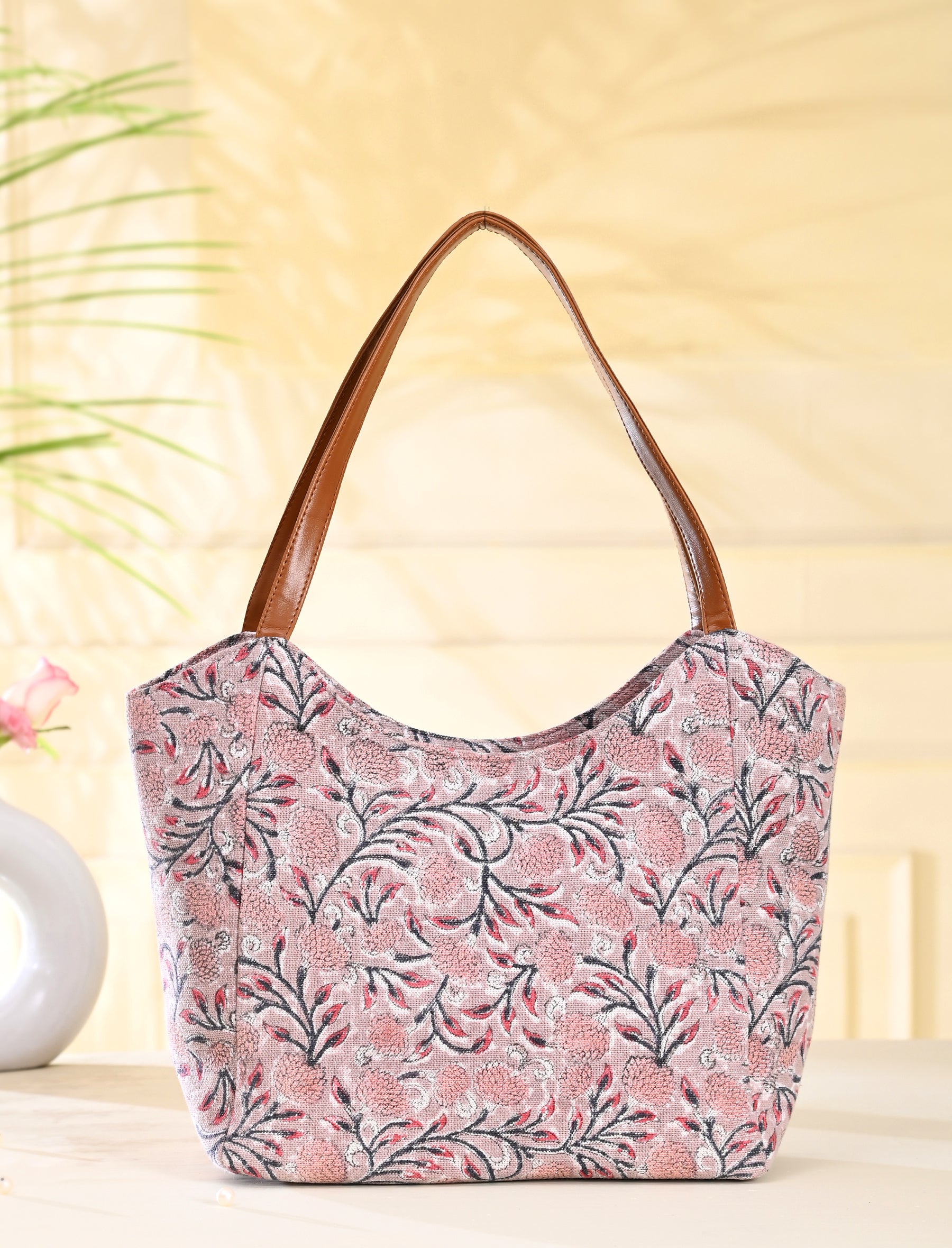 Block Printed Cotton Bag For Women