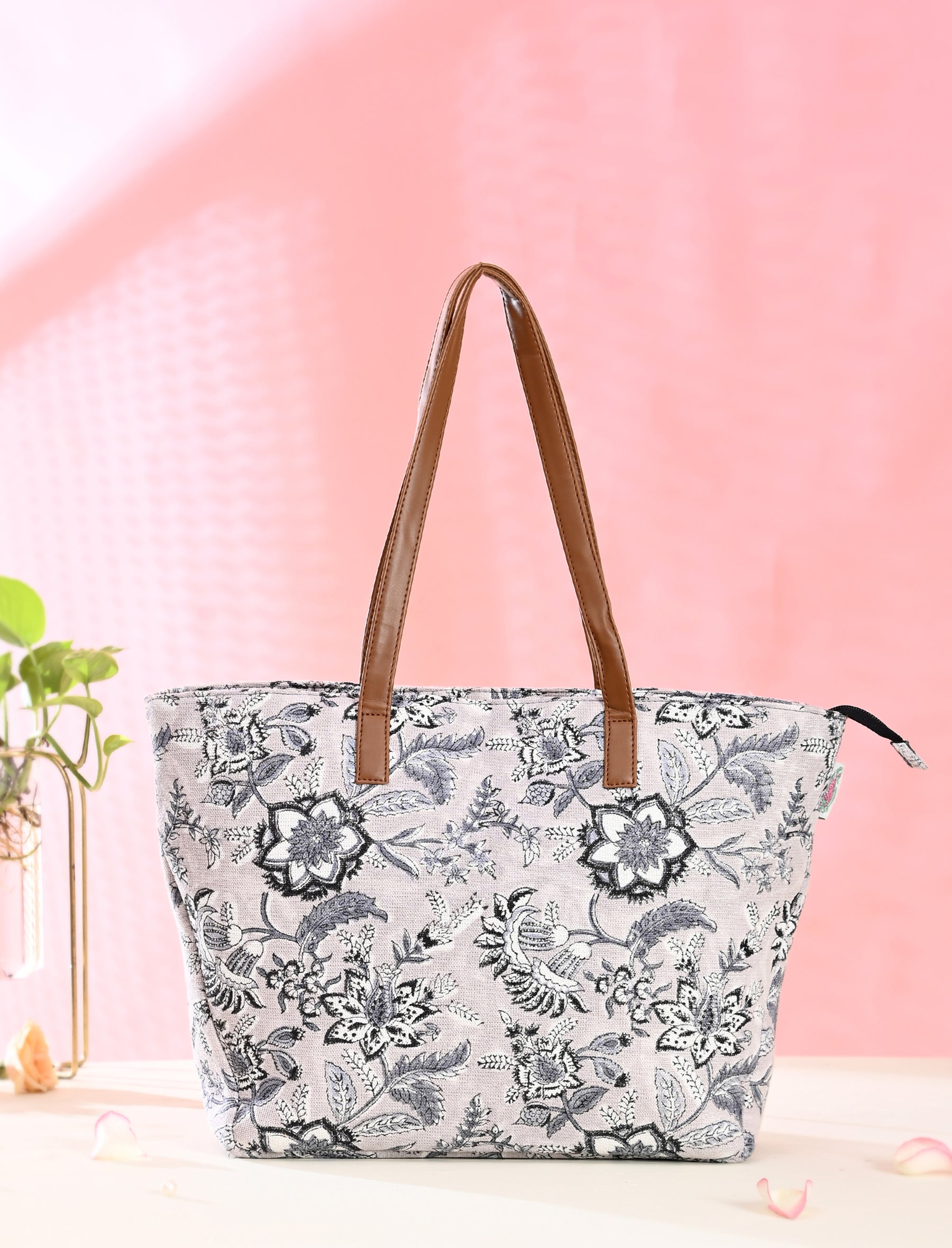 Block Printed Cotton Bag For Women