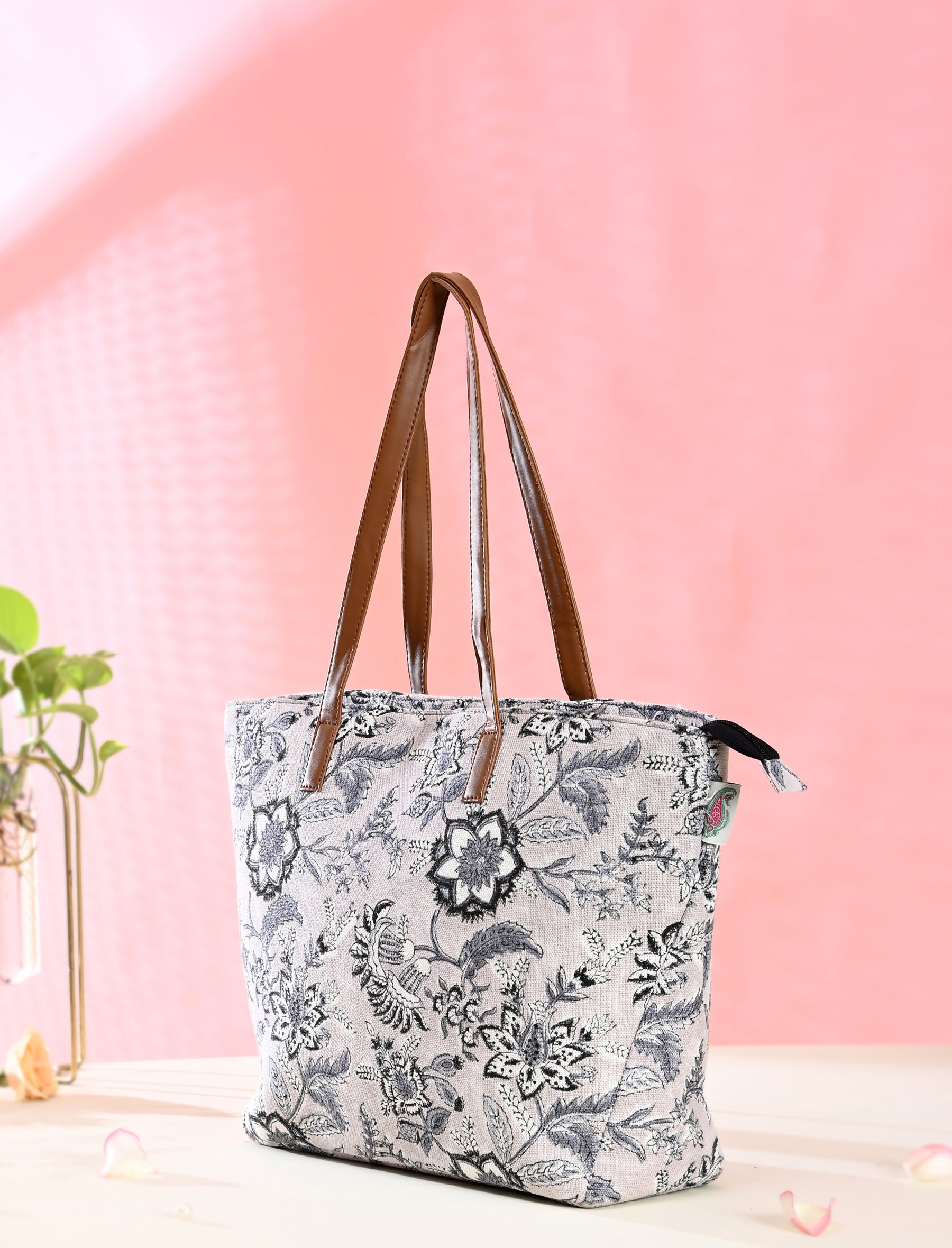 Block Printed Cotton Bag For Women