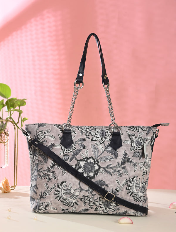 Block Printed Cotton Bag For Women