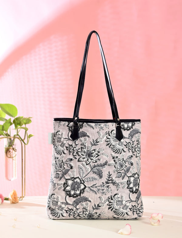 Block Printed Cotton Bag For Women