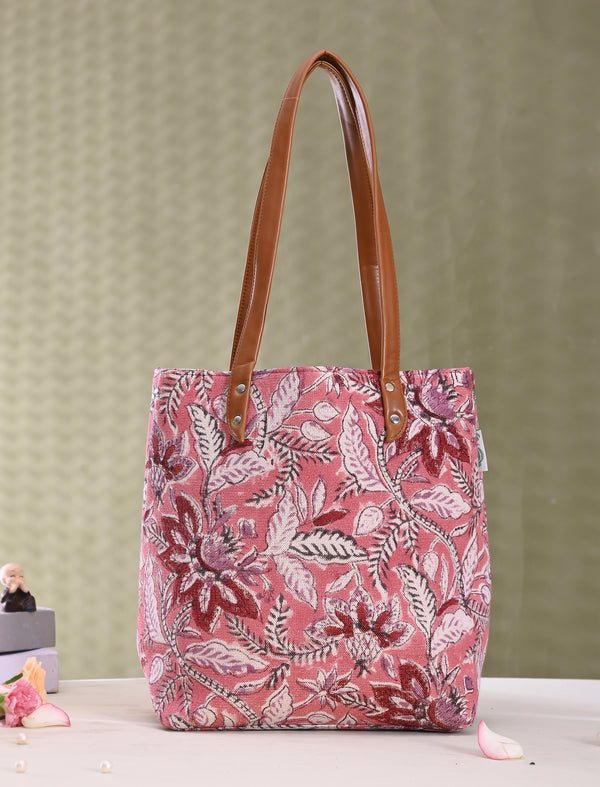 Block Printed Cotton Bag For Women