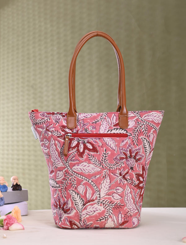 Block Printed Cotton Bag For Women