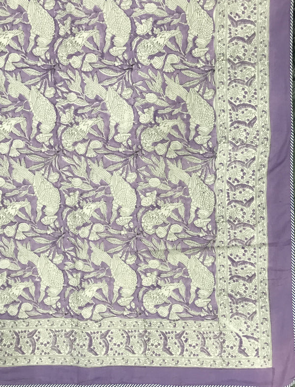 Hand Block Printed Cotton Double Quilt