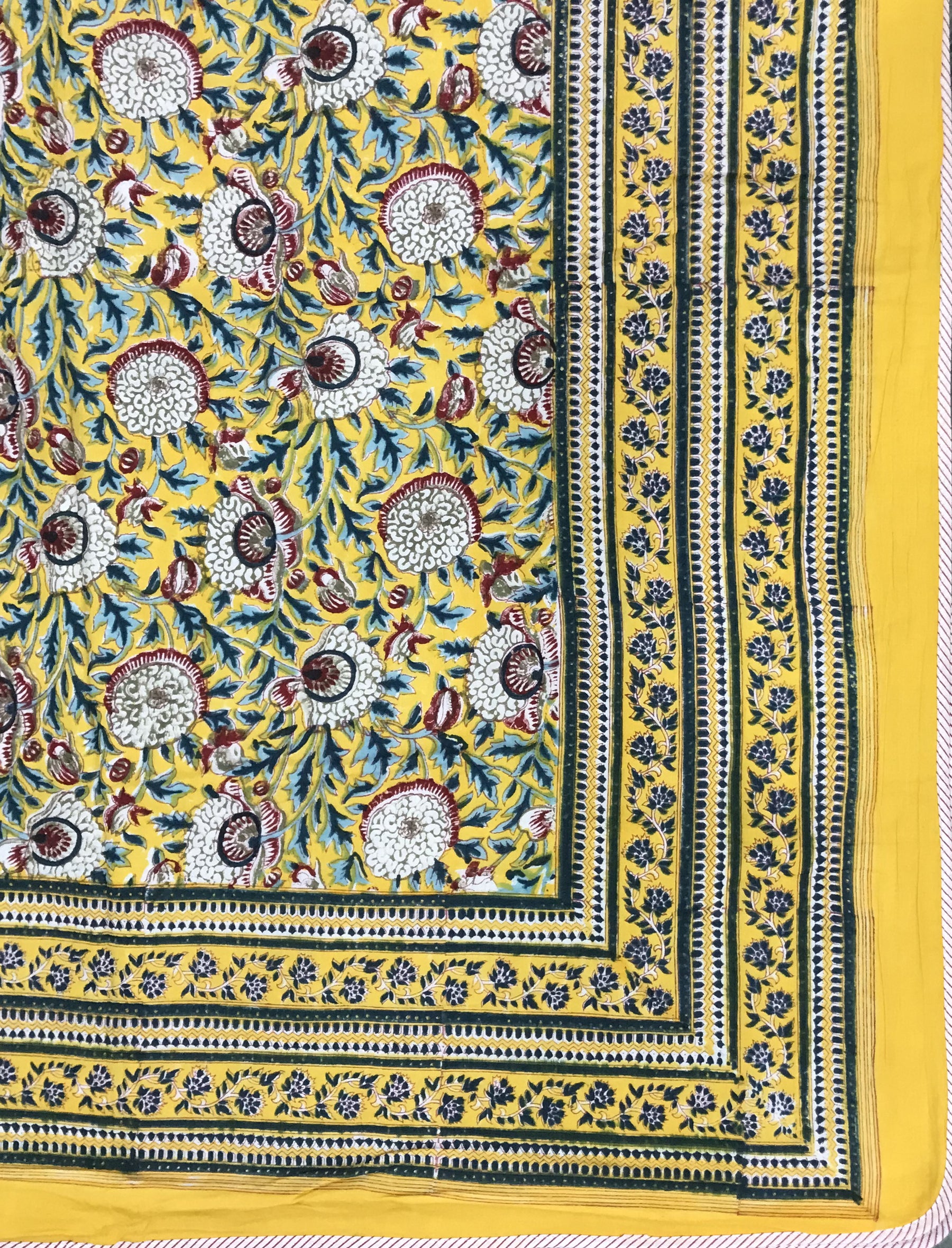 Hand Block Printed Cotton Double Dohar