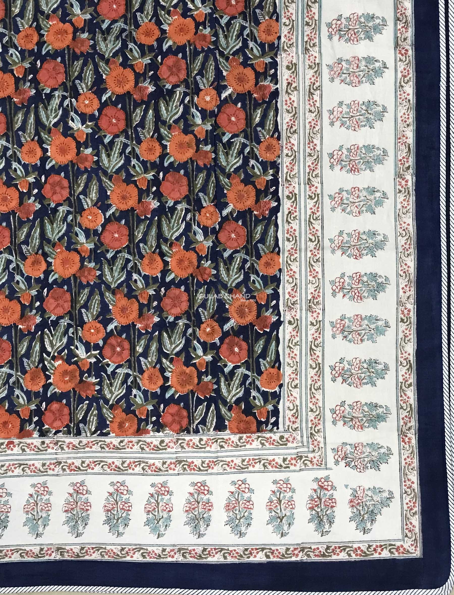 Hand Block Printed Cotton Double Dohar