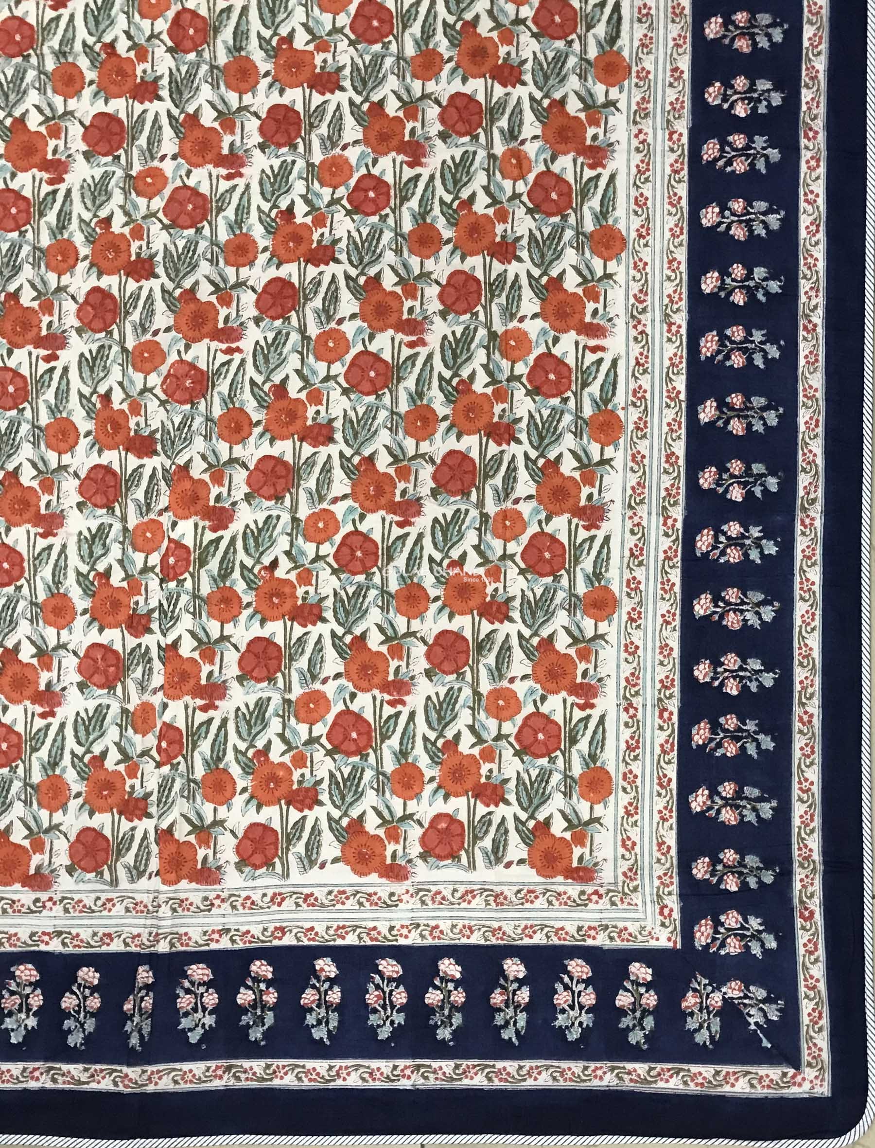 Hand Block Printed Cotton Double Dohar