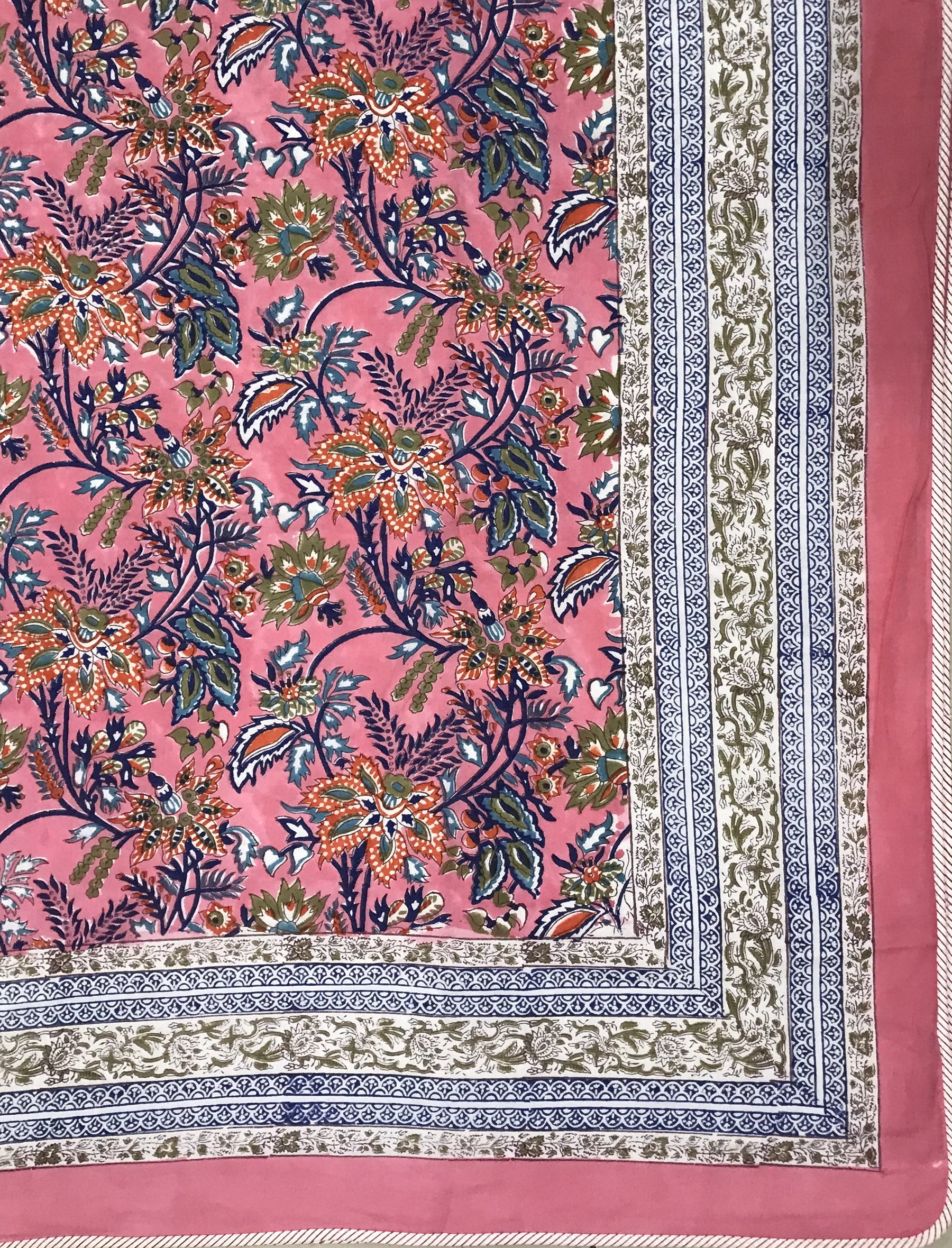 Hand Block Printed Cotton Double Dohar