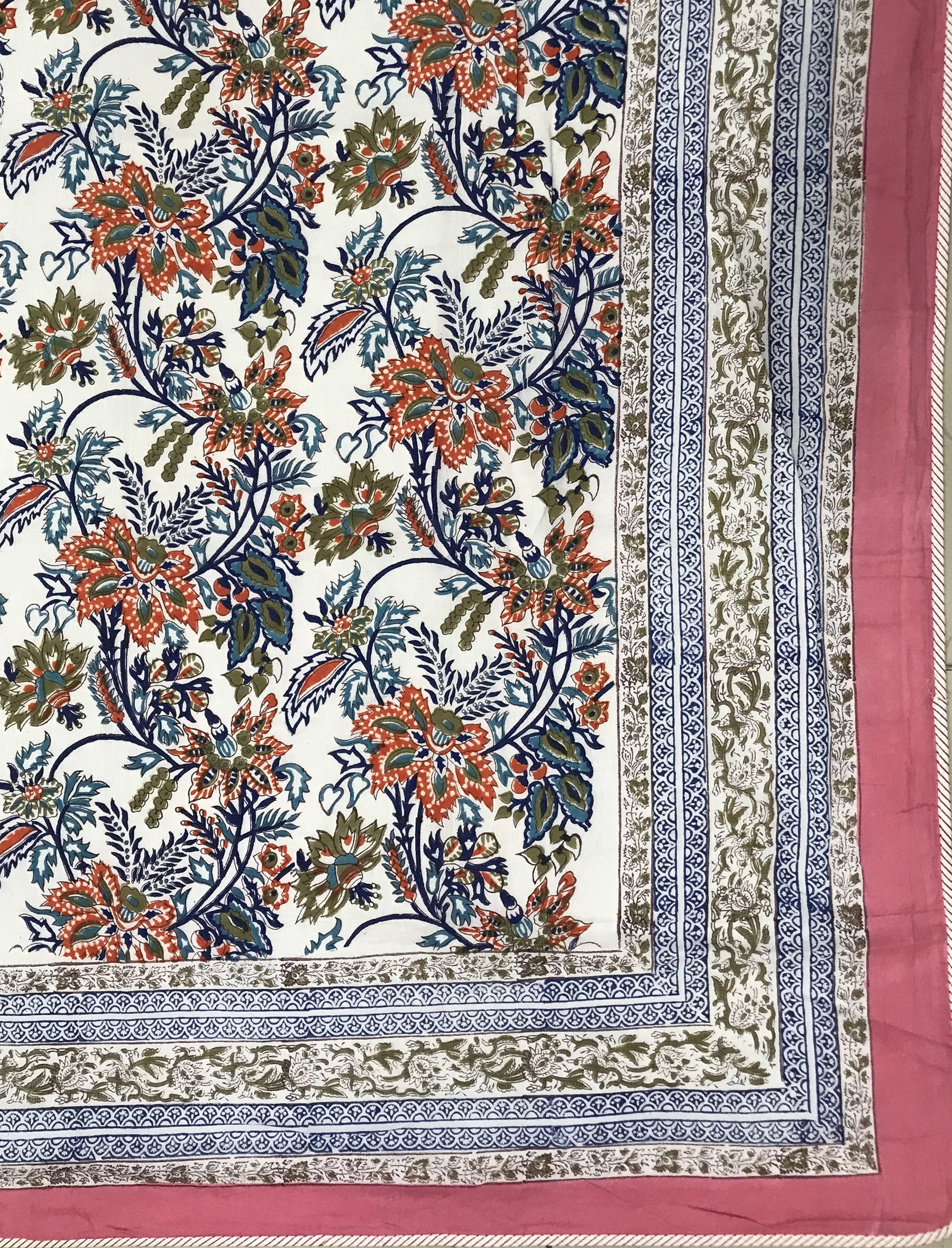 Hand Block Printed Cotton Double Dohar