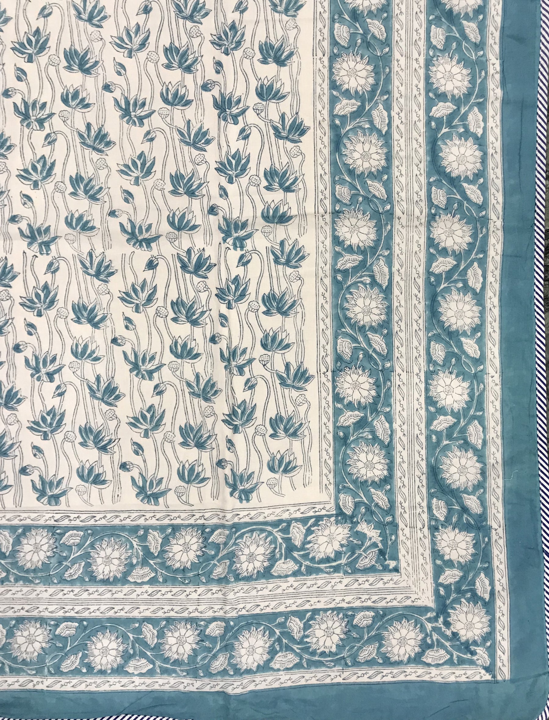 Hand Block Printed Cotton Double Dohar