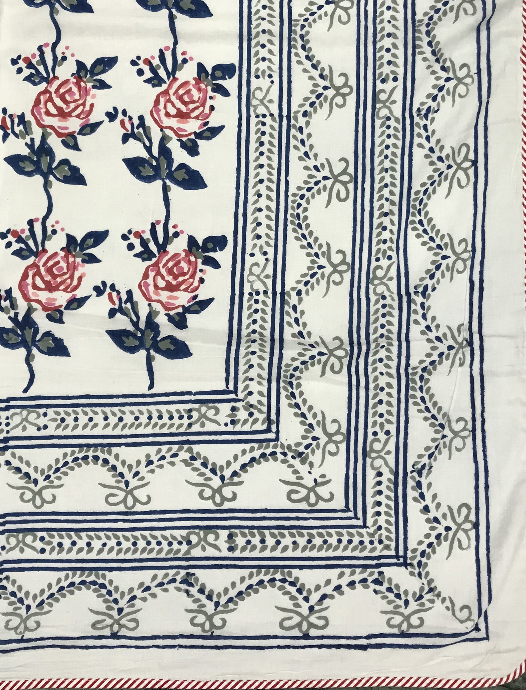 Hand Block Printed Cotton Double Dohar