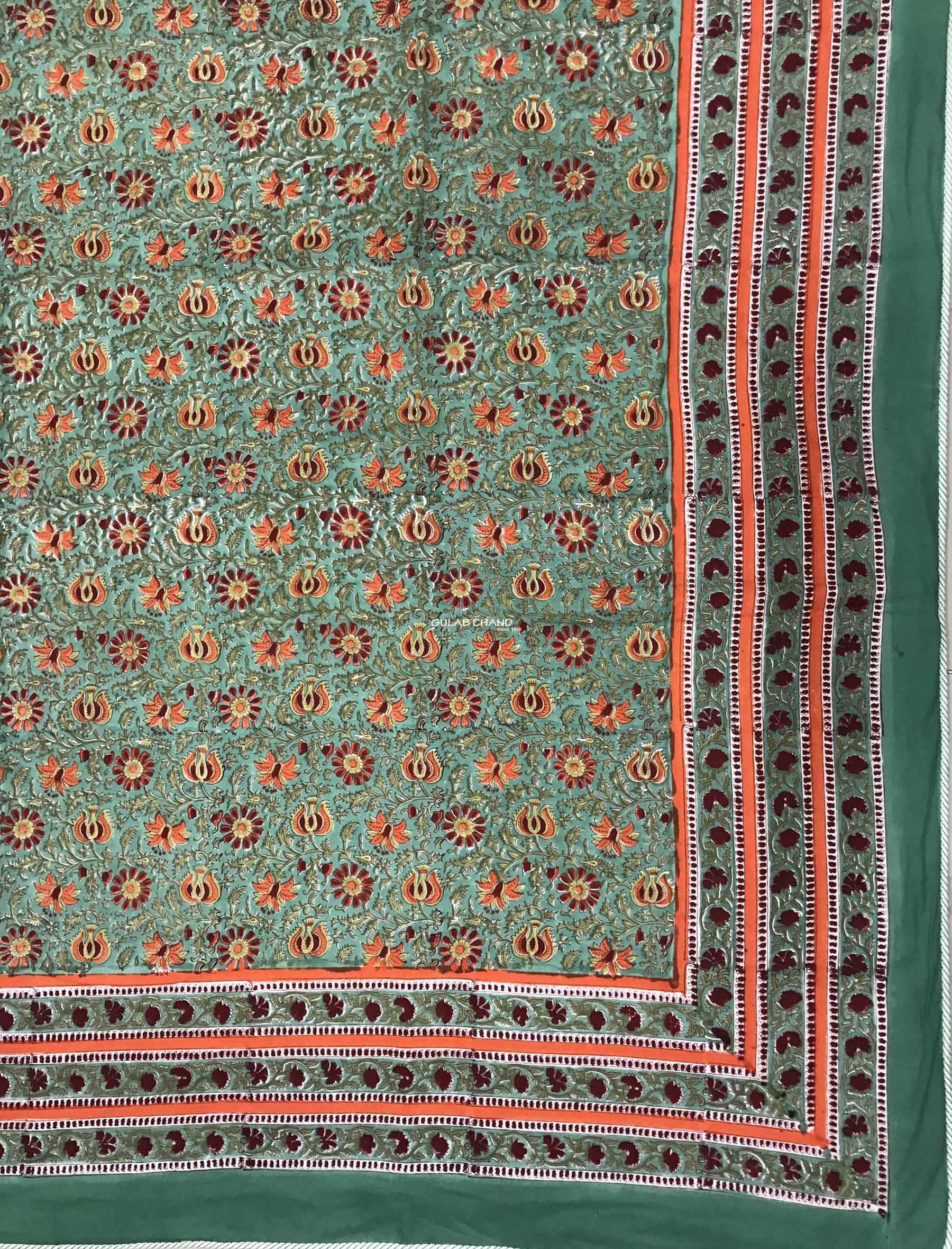 Hand Block Printed Cotton Double Dohar