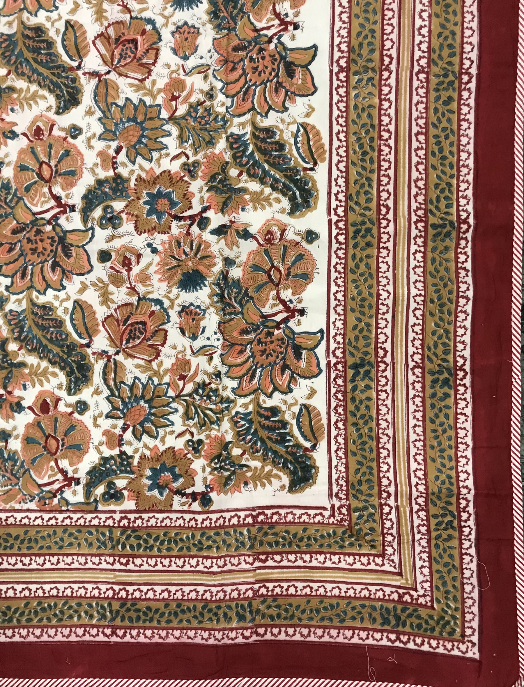 Hand Block Printed Cotton Single Dohar