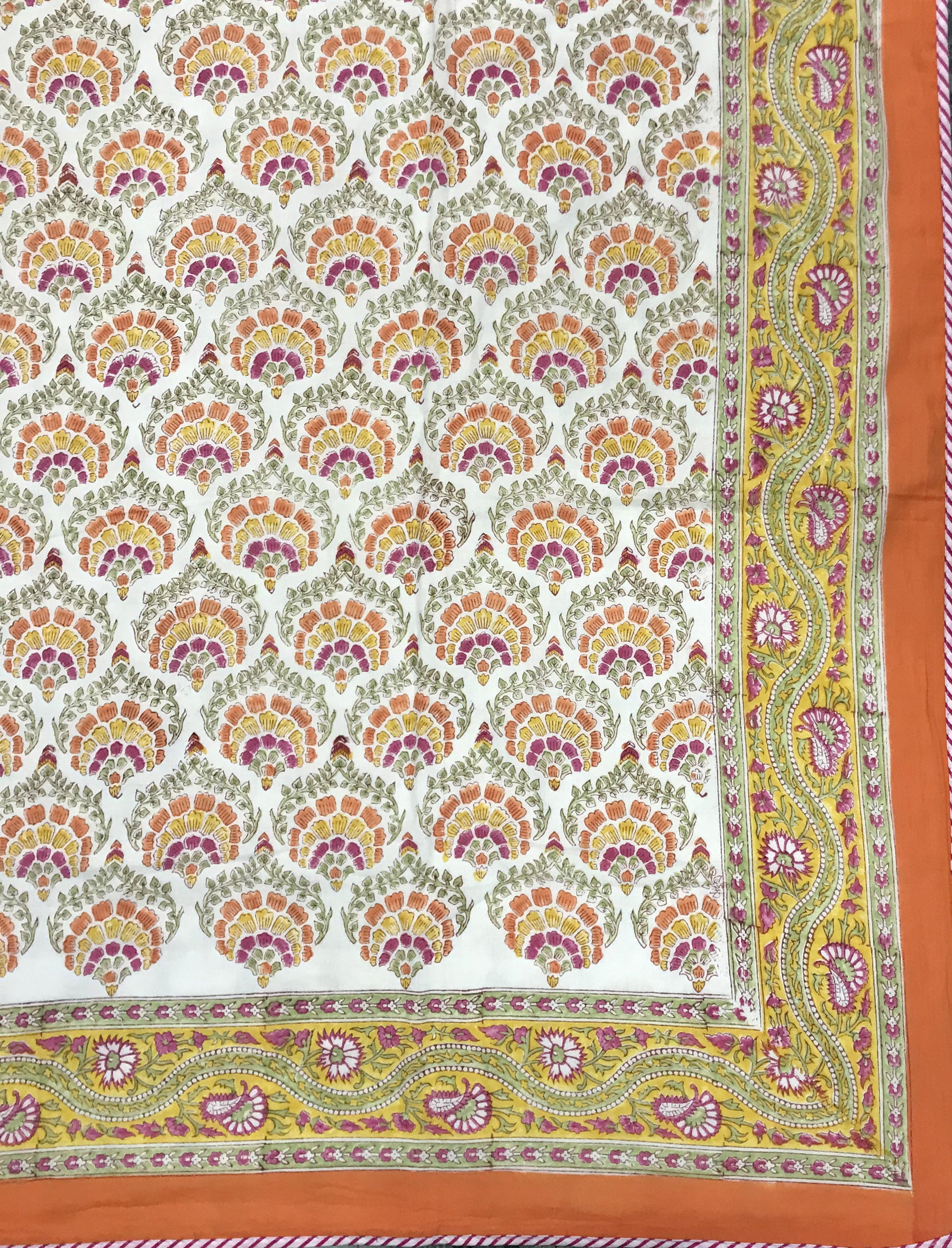 Hand Block Printed Cotton Single Dohar