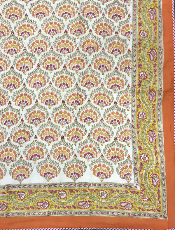 Hand Block Printed Cotton Single Dohar