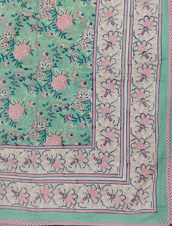 Hand Block Printed Cotton Double Dohar