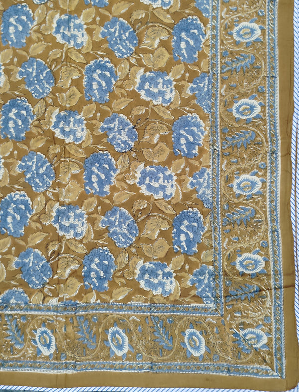 Hand Block Printed Cotton Double Dohar