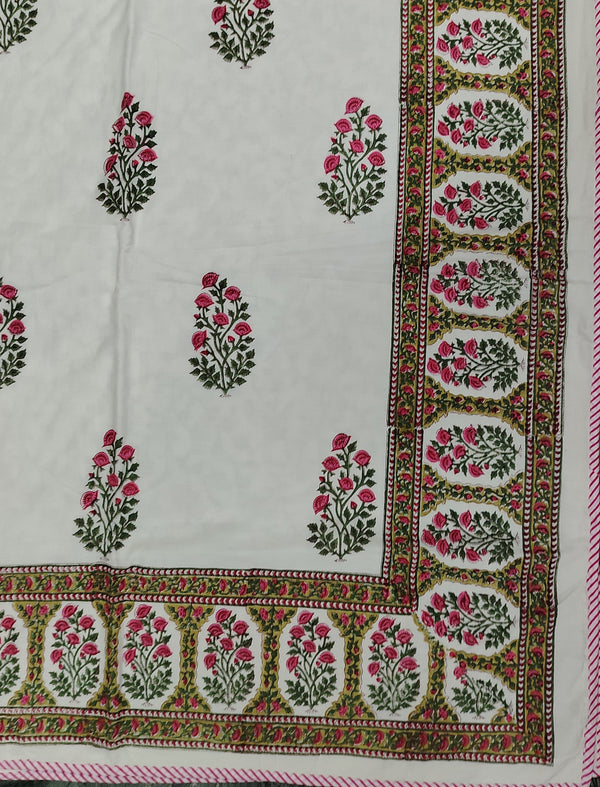 Hand Block Printed Cotton Double Dohar