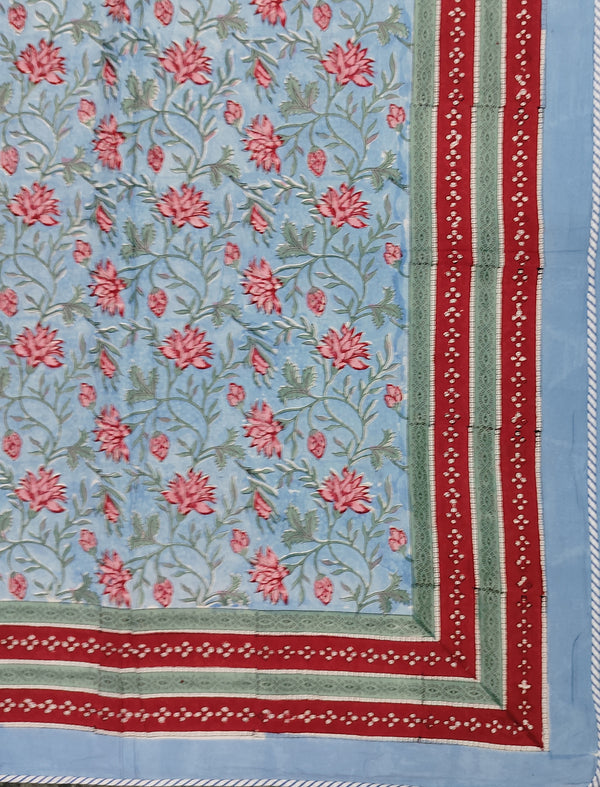 Hand Block Printed Cotton Double Dohar