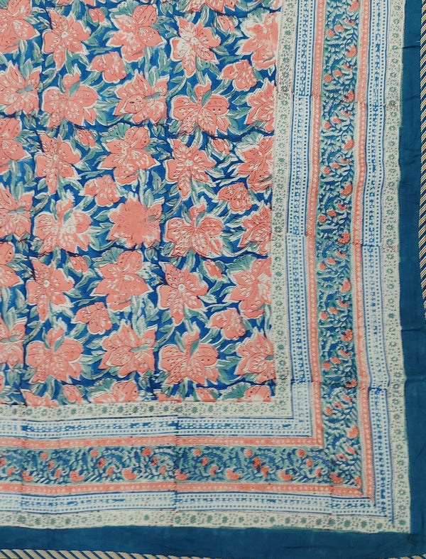 Hand Block Printed Cotton Double Dohar