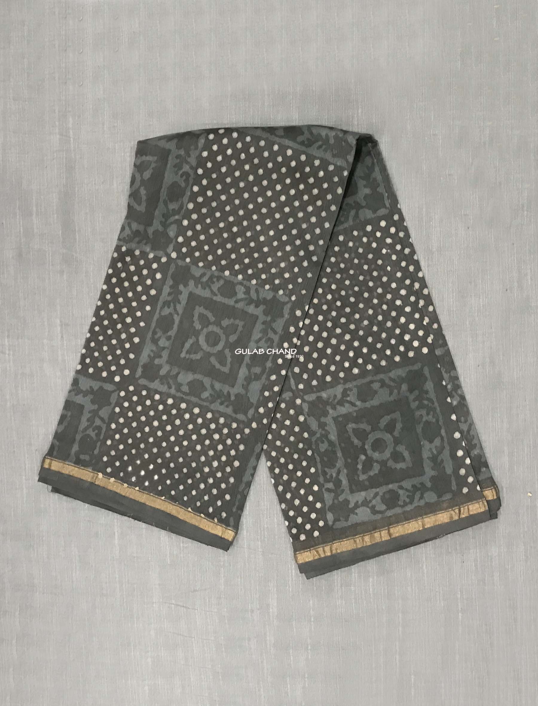 Block Printed Chanderi Dupatta