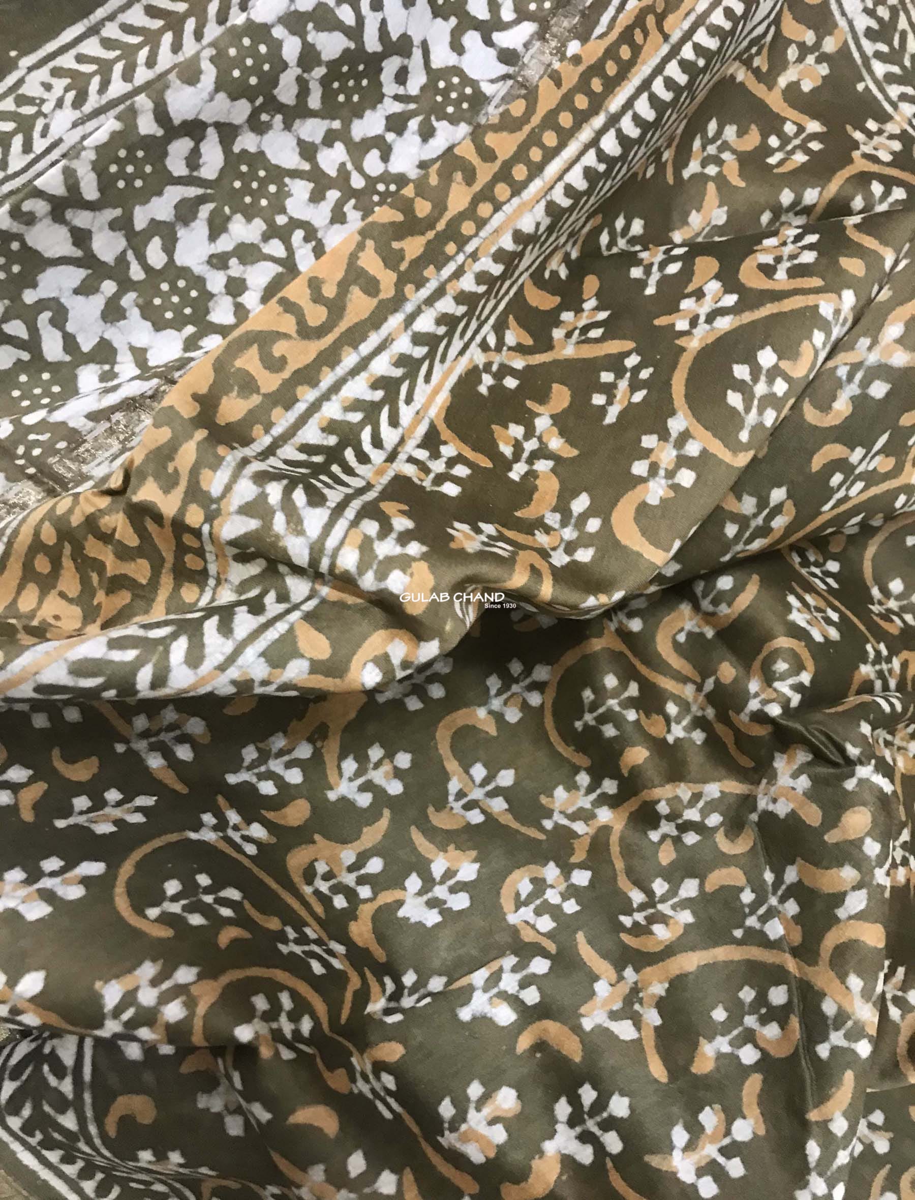 Block Printed Chanderi Dupatta