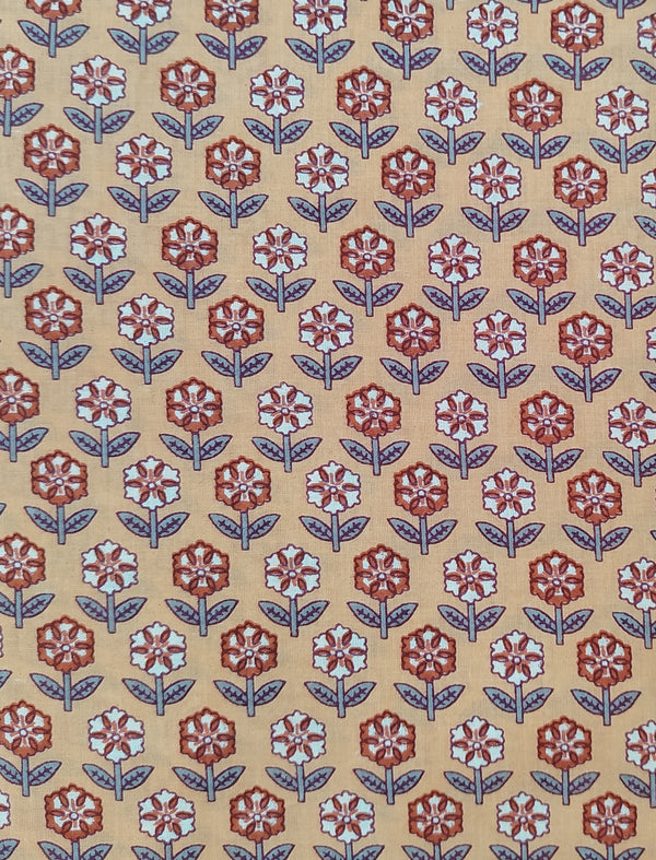 Cotton Block Printed Fabric