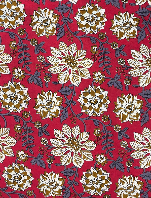 Cotton Block Printed Fabric