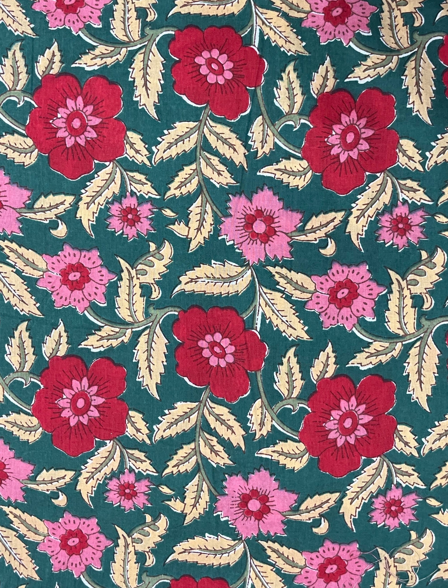 Cotton Block Printed Fabric