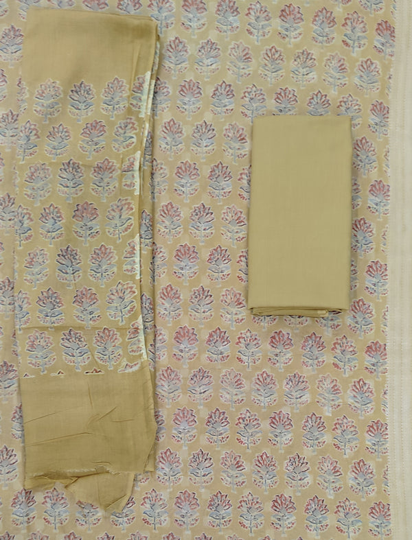 Festive Unstitched Cambric Cotton Fancy Suit