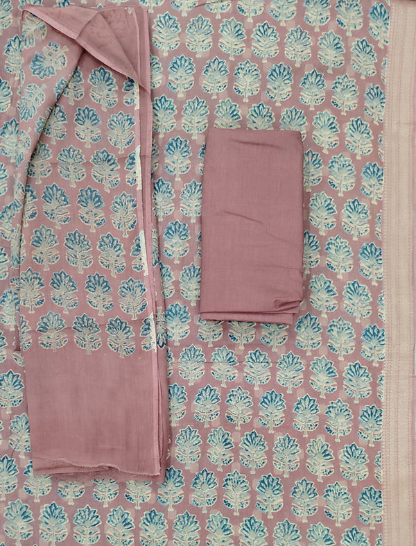 Festive Unstitched Cambric Cotton Fancy Suit