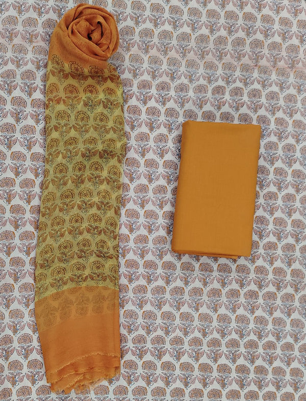 Festive Unstitched Cotton Fancy Suit