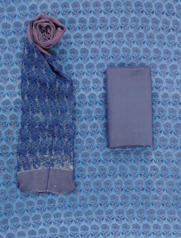 Festive Unstitched Cotton Fancy Suit