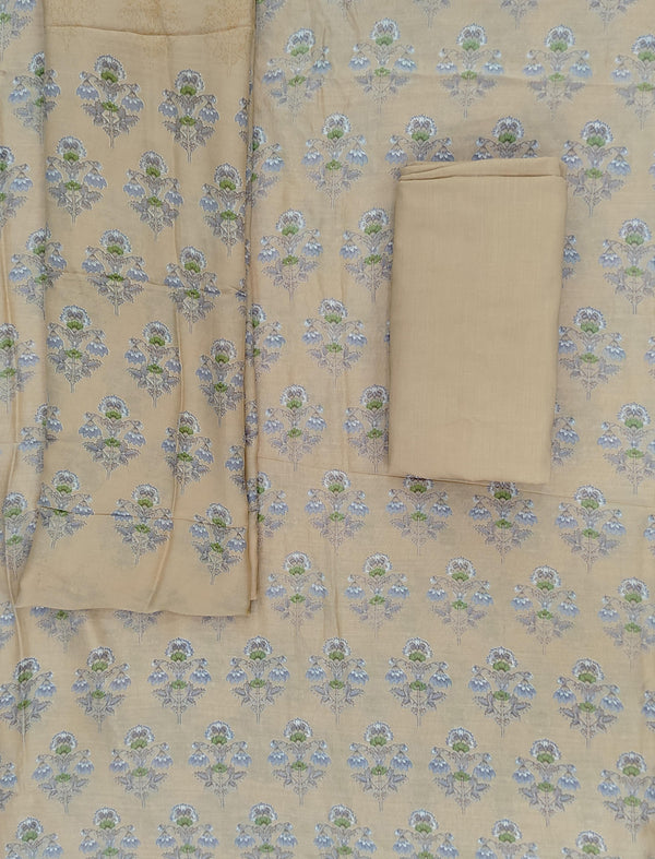 Festive Unstitched Chanderi Silk Fancy Suit