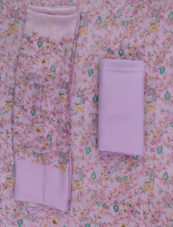 Festive Unstitched Chanderi Silk Fancy Suit