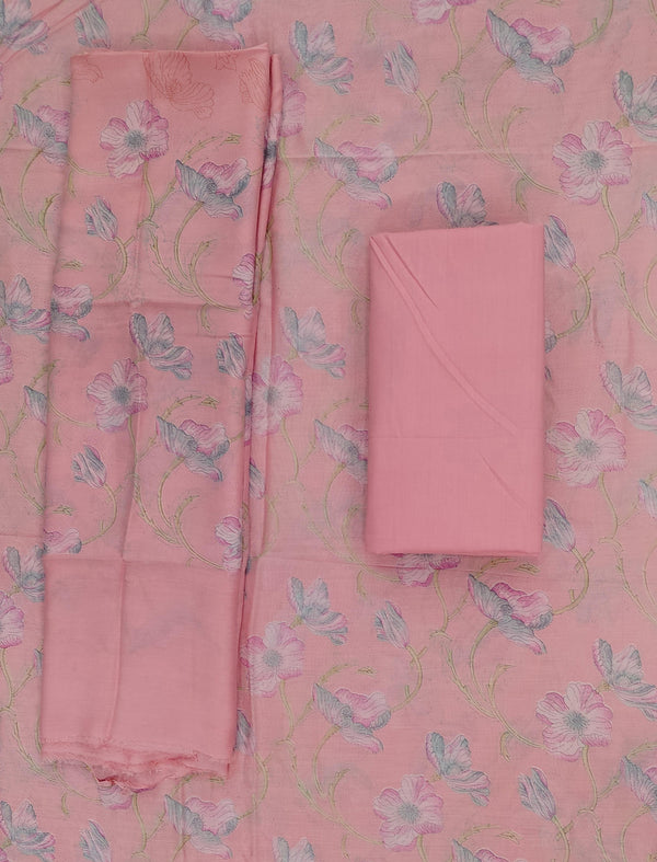 Festive Unstitched Chanderi Silk Fancy Suit