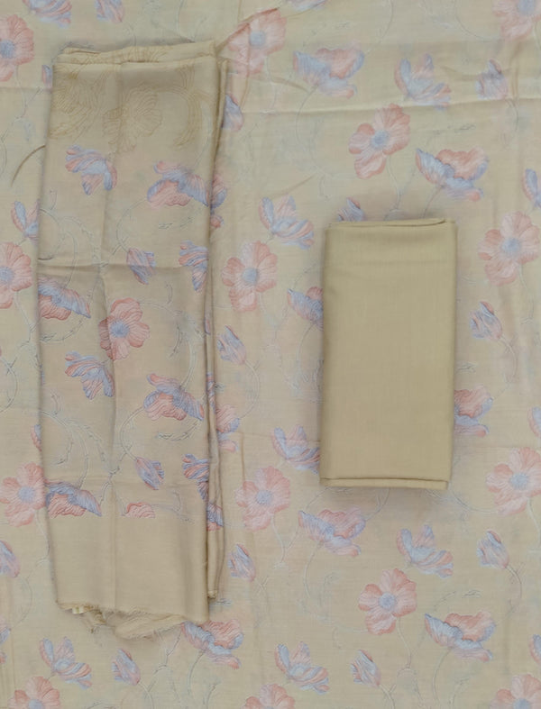 Festive Unstitched Chanderi Silk Fancy Suit