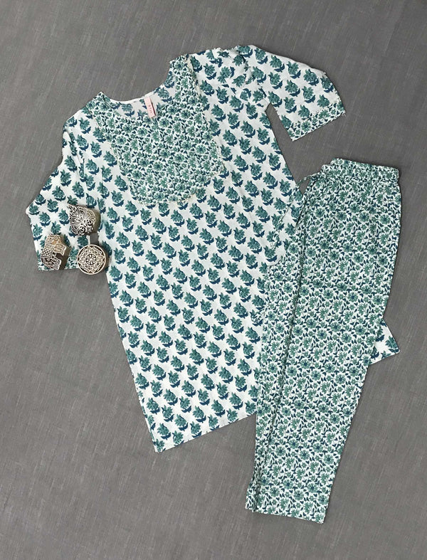 Cotton Kurta Pant Set For Kids ( Set 2 )