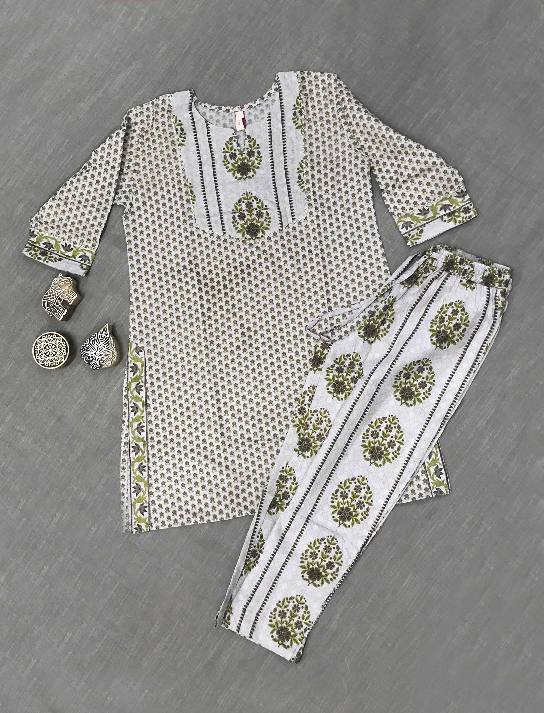 Cotton Kurta Pant Set For Kids ( Set 2 )